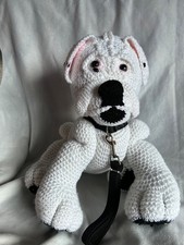 Knitted White Boxer Dog soft