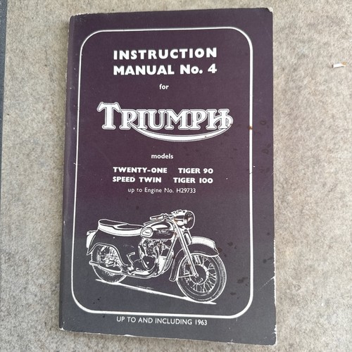 Triumph instruction manual - triumph, no