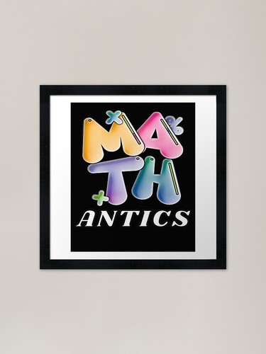 Math antics framed art print - math,