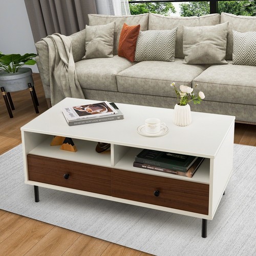 Modern coffee table rectangle - table,