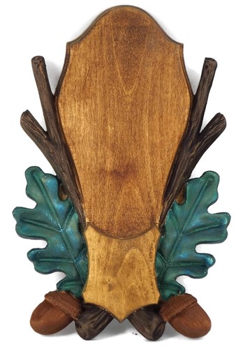 Wooden base shield - base, trophy