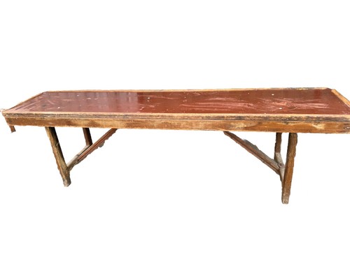 Vintage long industrial pine - industrial,