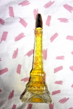 VINTAGE EIFFEL TOWER  GLASS PERFUME /AFTERSHAVE BOTTLE  FULL  ITS MAYBE AVON