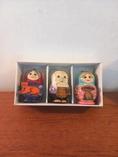 VINTAGE RUSSIAN DOLL CHRISTMAS TREE DECORATIONS X3