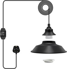 Pendant Light Ceiling Lampshades, Plug in Pendant Light Fitting E27 Lamp Holder