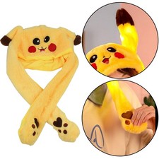 Plush Moving Cap Bunny Pikachu