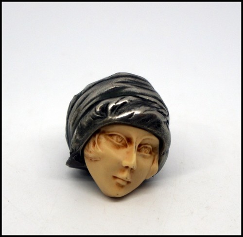 Art deco flapper lady head - flapper,