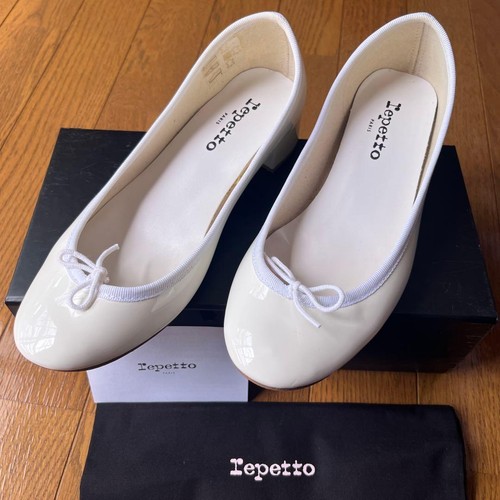 Repetto white patent - white, leather