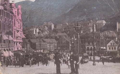 Bergen norway market street - norway,