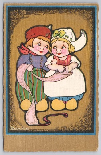 Vintage postcard children - vintage,