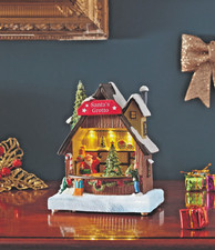 Santa's Grotto Snow Scene