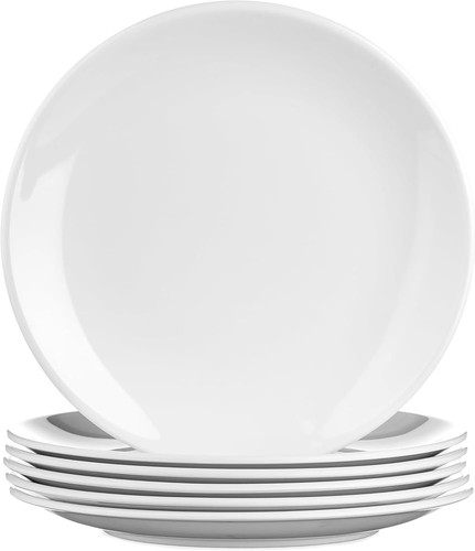 Round melamine dinner - 6x,