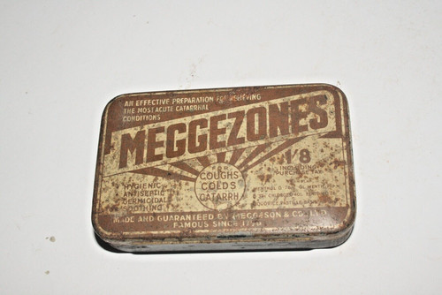 Vintage meggezones cough sweet - vintage,