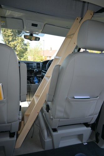California top bunk - vw, ladder