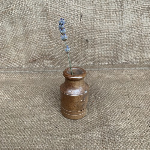 Vintage stoneware ink pot - vintage,