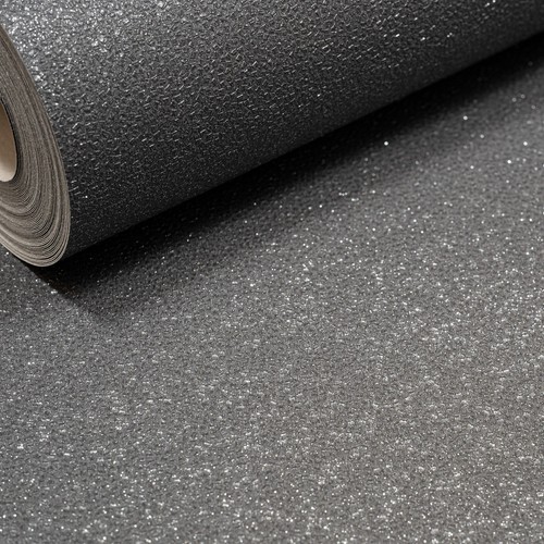 Plain black glitter wallpaper - plain,