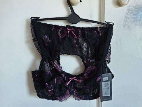 Bra and suspender set charnos - set,