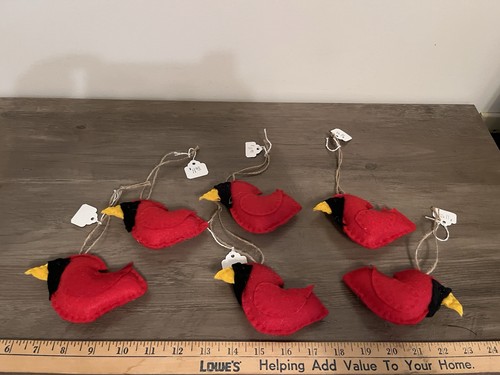Felt cardinal bird - cardinal,