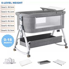 Baby Bedside Crib Sleeper Bassinet Safe Co-Sleeping Storage Bag Easy install
