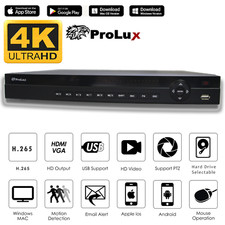 PROLUX 4K 8MP UHD DVR 8CH