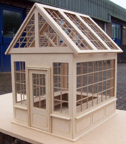 Mdf wooden flat pack unglazed - wooden,