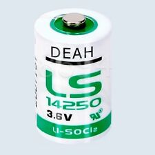 Lithium Battery. 1/2 AA 3.6V Volt, LS14250 1200mAh Like Tadiran EWT - PIR
