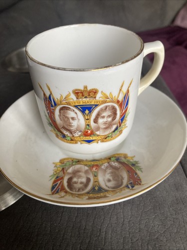 Coronation cup and saucer - coronation,