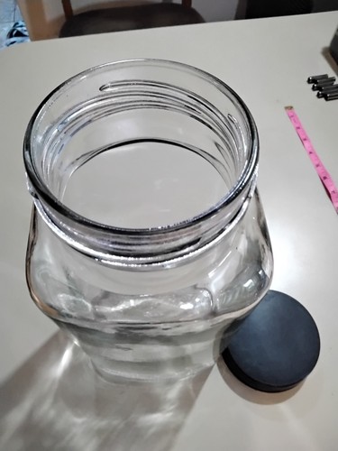 Vintage glass sweet jar - sweet,