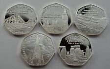 Complete Set of 5 Fine Silver