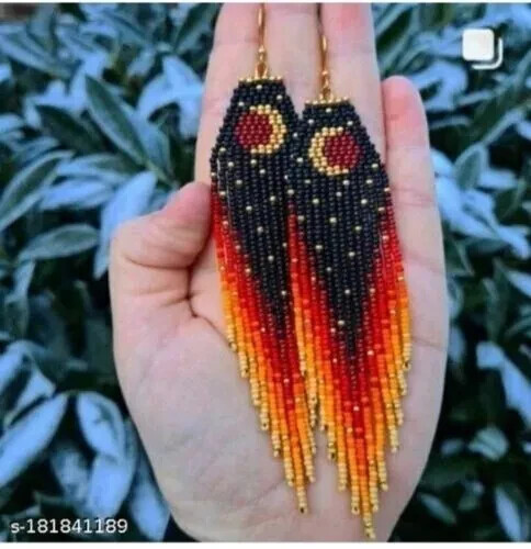 Tribal earrings native large - tribal,