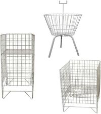 Retail Dump Bins White Display