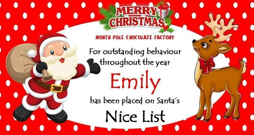 Christmas santa nice list - santa,