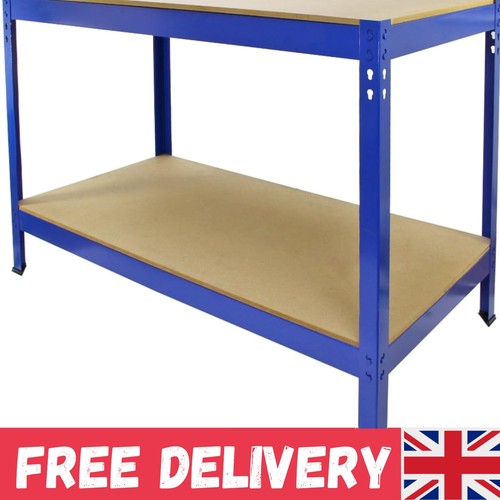 Heavy duty blue workbench - duty,