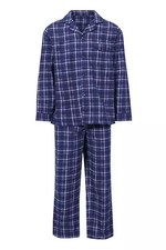 Men Navy Brushed Cotton