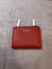 Kurt Geiger Red Leather Purse with Gold Hardware New without Tags