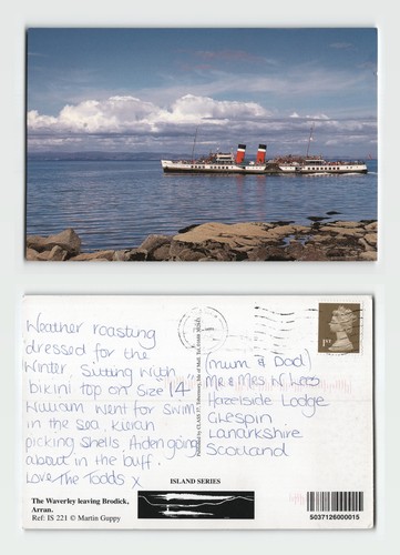 Postcard waverley leaving - postcard,