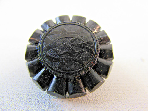 Antique whitby jet - (ref288ax4),