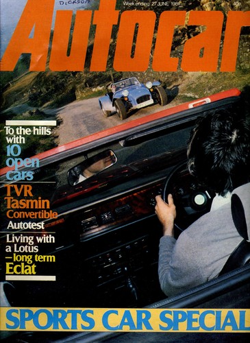 Autocar 27th june 1981 - autocar, lotus
