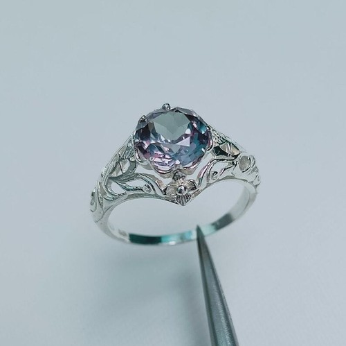 Alexandrite ring 925 sterling - alexandrite,