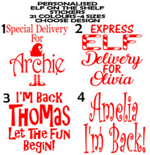 PERSONALISED ELF STICKER