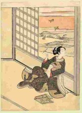 harunobo The Shoji Screen A4 Photo