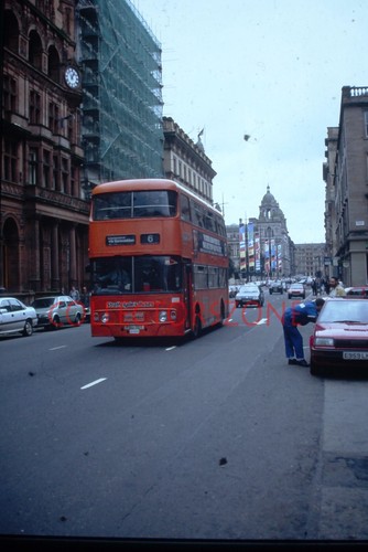 35mm slide 1993 glasgow bus - slide,