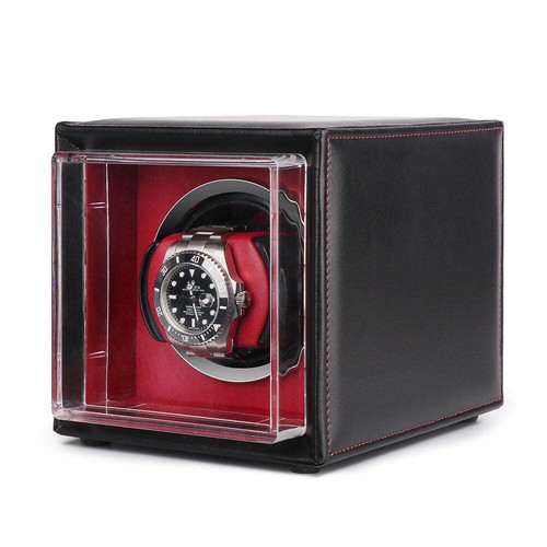 Single watch winder black - watch,