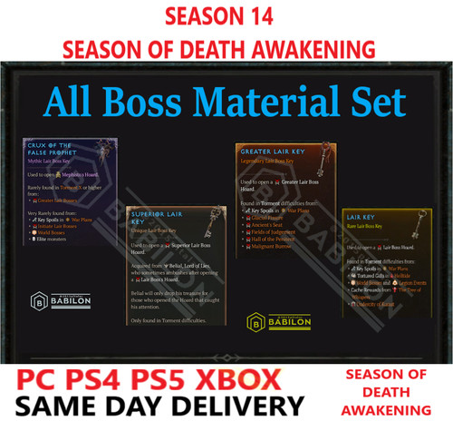 Season diablo all boss - season, 4