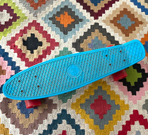 Blue plastic penny style - blue,