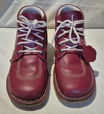 Kickers Men's Boots  Leather, Red, Size UK 9/Eu 43 Good Condition