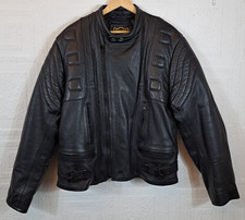 Motorbike Jacket Genuine Leather Padded Size XL