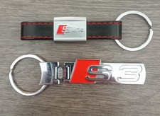 2 GENUINE AUDI S3 ans Sline Keyrings 