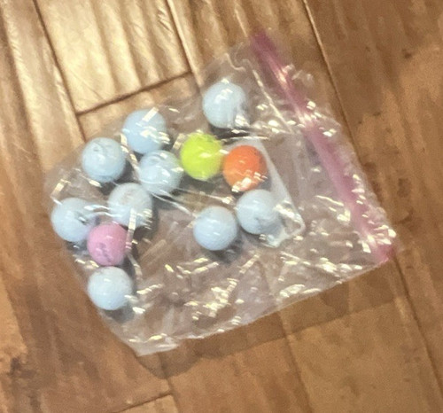 Here some mixed - golf, balls