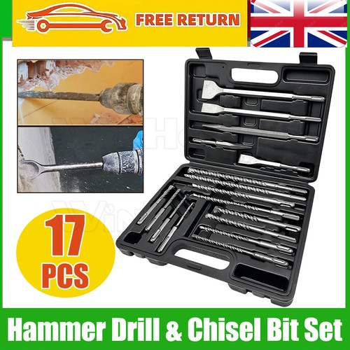 17pcs rotary hammer drill - hammer, bits